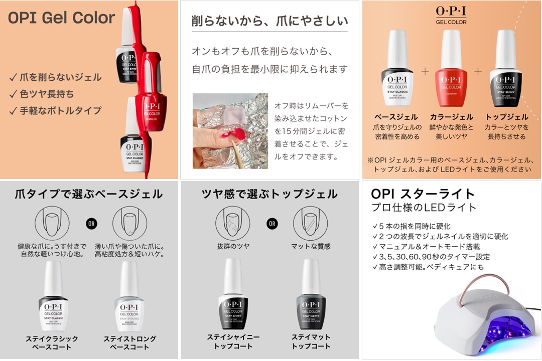 gel coloq by  OPI LED ライト40W定格周波数