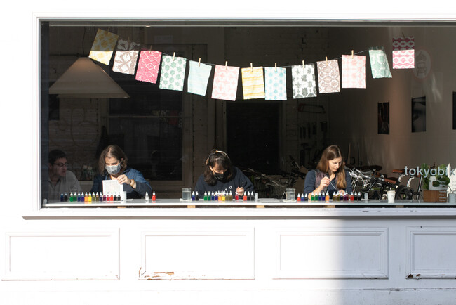 昨年のLondon Craft Weekで開催したワークショップの様子 （Photo：tokyobike London）