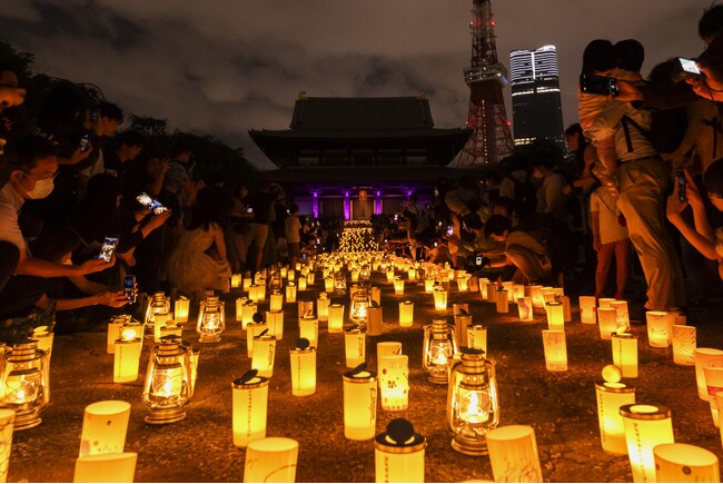 東京タワーが消灯　LiLiCoさんとKenta Dedachiさんのミニライブも　「100万人のキャンドルナイト@増上寺2024」（主催：大地を守る会）を開催（6/21）