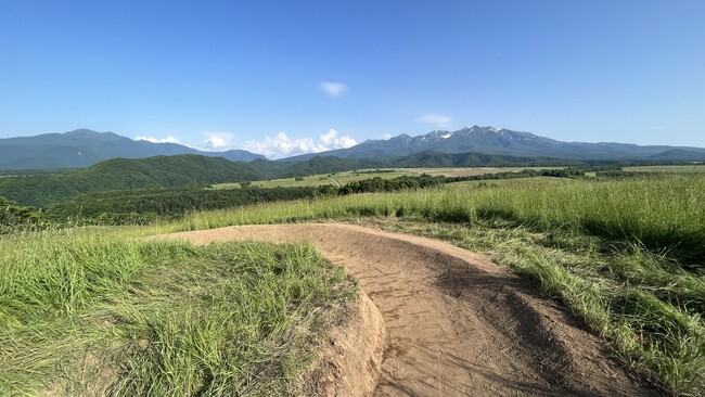 大雪山を望む絶景のトレイル