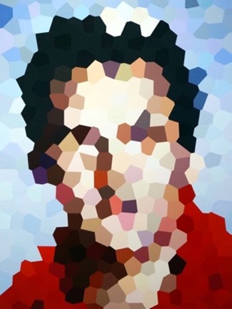 BYNAM《Portrait of Elvis Presley》2022／Acrylic on canvas／120 x 90 cm