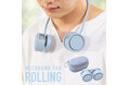 くるっと巻いてスッキリ収納!首かけ扇風機「Rolling」に爽やかな新色スカイブルー登場