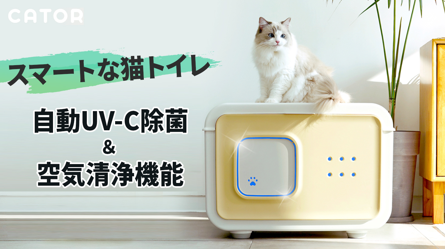 新品 TOTOSHASHA 猫 自動トイレ 自動清掃 脱臭 先端のオゾン消臭 - 猫用品