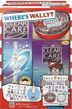 日本アルコン、コンタクトレンズケア製品「クリアケア」でウォーリーと