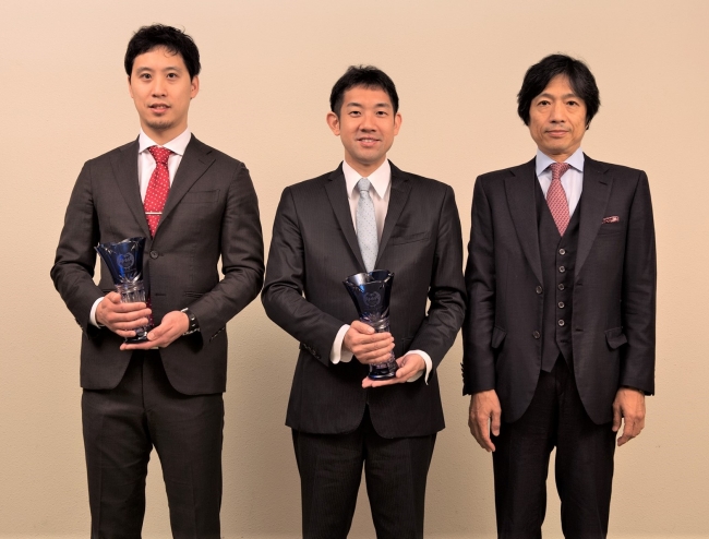 （左から）星先生、田川先生、大鹿教授
