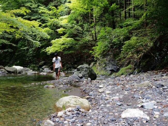 檜原村らしい渓流を楽しめるポイントも！（FUJIKURA FIELD)