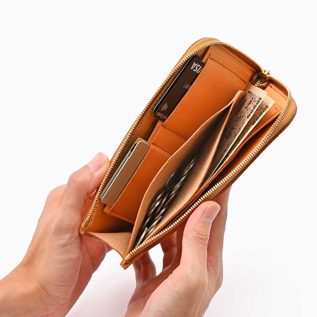 【新品】　カワニシカバン　リッチー　L サンドレザー　長財布　L字ファスナー L型財布 長財布 スリムでコンパクト【ricchyL[リッチーL