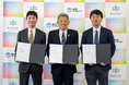NTTアノードエナジー株式会社、株式会社森とみずのちからと一般社団法人CoIU設立基金が小水力発電事業及び地域共創事業検討の協定書締結をおこないました。