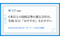 【調査】生成AIがおすすめする企業の実態調査。6本以上の比較記事に載る会社は「おすすめ」されやすかった