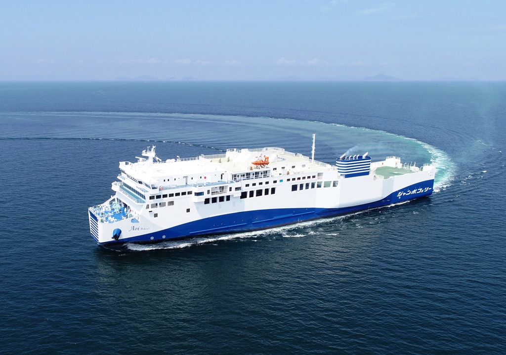 ジャンボフェリー 新船 あおい が竣工します ジャンボフェリーのプレスリリース