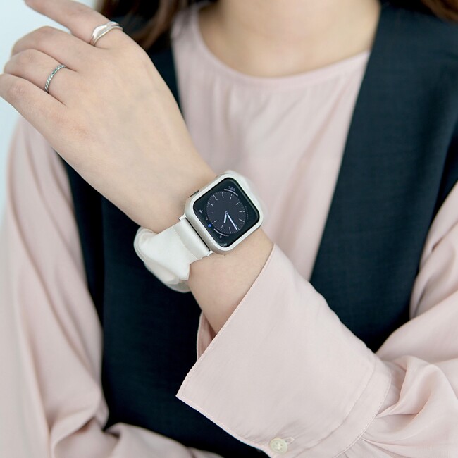 透け感とボリュームたっぷりがオシャレなシュシュ風Apple Watchバンド