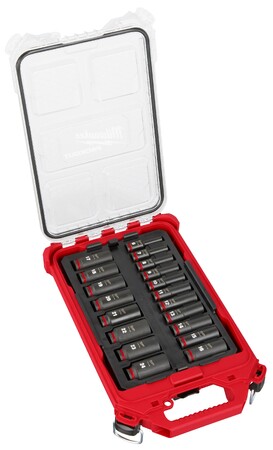 ディープインパクトソケット3／8インチ（9.5mm）角19PCS PACKOUTセット