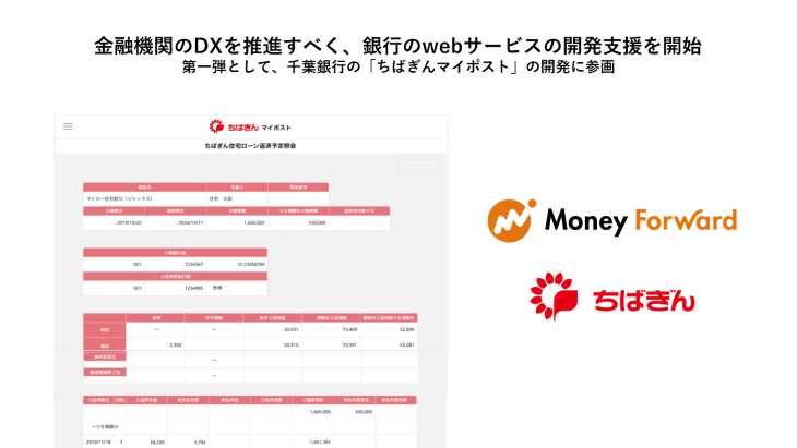 金融機関のデジタルトランスフォーメーション Dx を推進すべく 銀行のwebサービスの開発支援を開始 株式会社マネーフォワードのプレスリリース