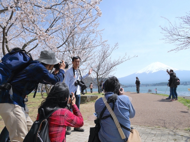 2015年4月のストックフォト撮影ツアーの様子（静岡県）
