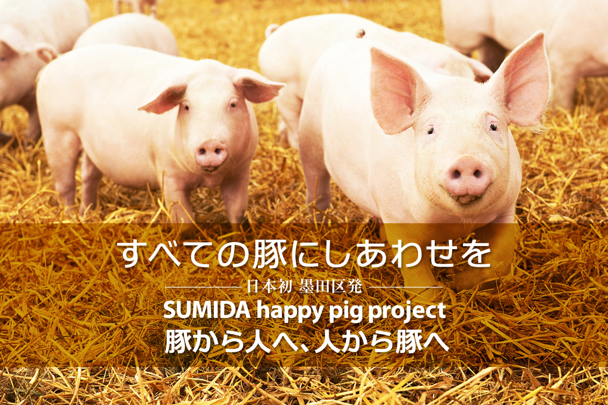 アニマルウェルフェアを推進 すべての豚にしあわせを すみだハッピーピッグプロジェクト やさしい革のプレスリリース