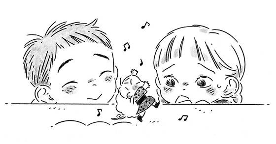 『みんなのためいき図鑑』(村上しいこ 作/中田いくみ 絵) 本文より 『みんなのためいき図鑑』(村上しいこ 作/中田いくみ 絵) 本文より
