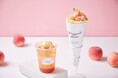 <MIGAKI FARM 閖上店>期間限定 旬の桃を味わう「夏の白桃クレープ」、「白桃フローズンのティーソーダ」新発売