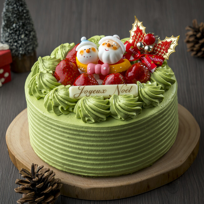 サンタのクリスマスケーキ (抹茶)5号 サンタのクリスマスケーキ (抹茶)5号