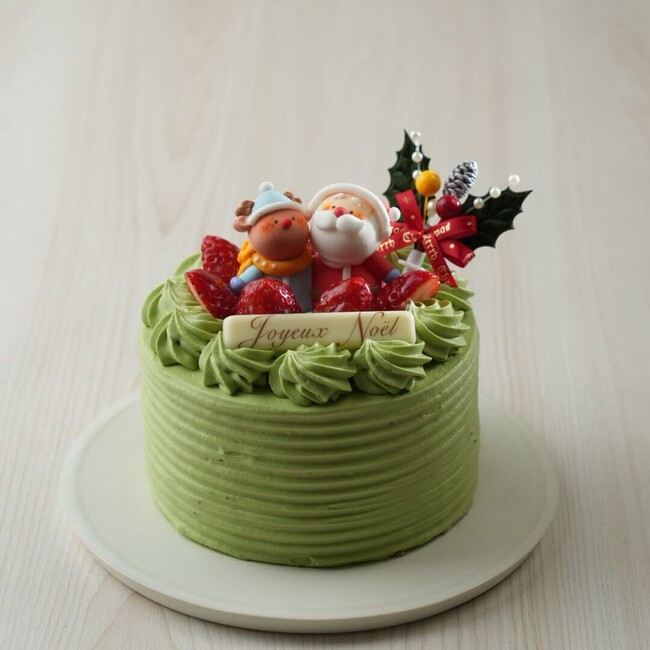 写真1.「抹茶」 4号サイズ 4,200円(税込) (直径12cm) 写真1.「抹茶」 4号サイズ 4,200円(税込) (直径12cm)