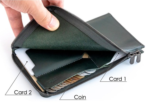 SYRINX Hitoe® L-zip S - 折り財布
