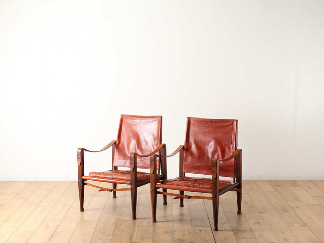 Safari Chair　DENMARK 1960年代（推定） Ash Leather