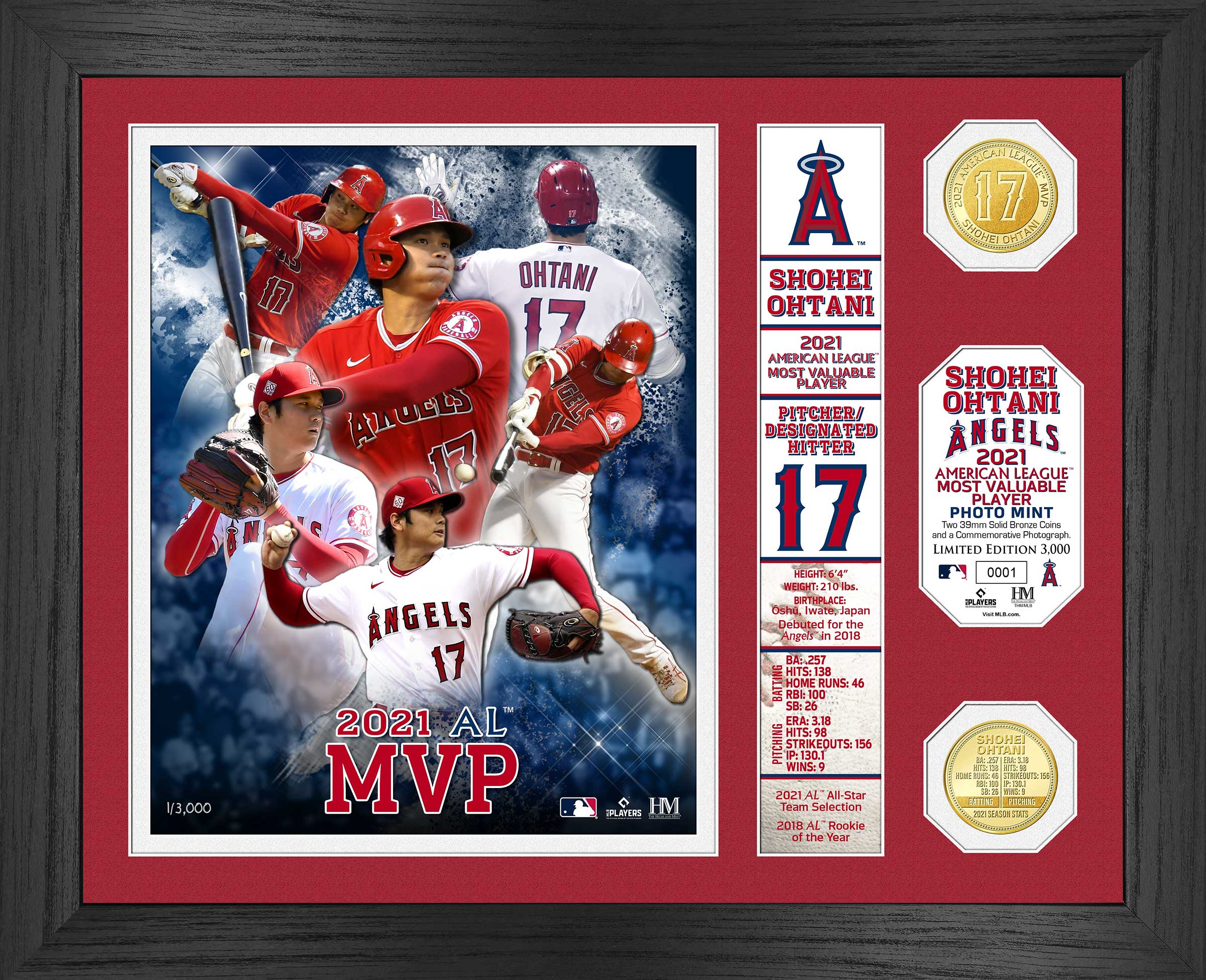 大谷翔平選手 2021年アメリカンリーグMVP シルバーコイン&キーホルダー 