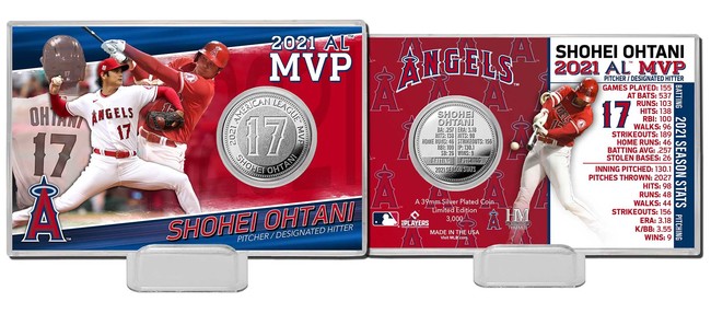 2021年大谷翔平 郵便局 MVP獲得記念 2コイン MVP シルバーコイン