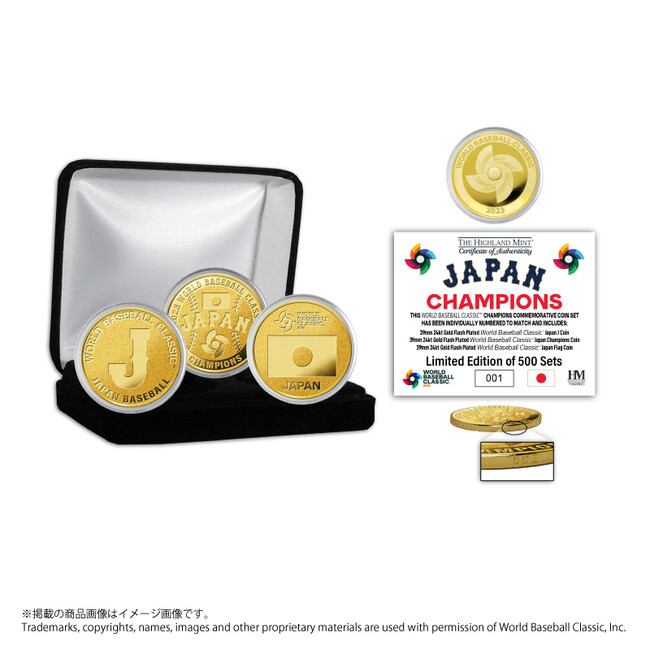 新品正規店WBC 2023年日本優勝記念ミントコイン　 シリアル番号付 :N0.0139 記念グッズ