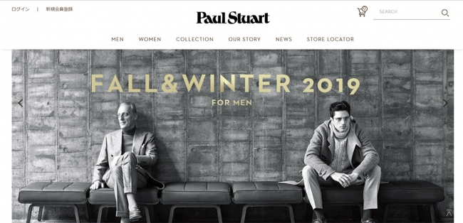 ポール スチュアート ブランドサイトとオンラインストアを統合 Paul Stuart オフィシャルオンラインストア 9月日オープン 株式会社三陽商会のプレスリリース