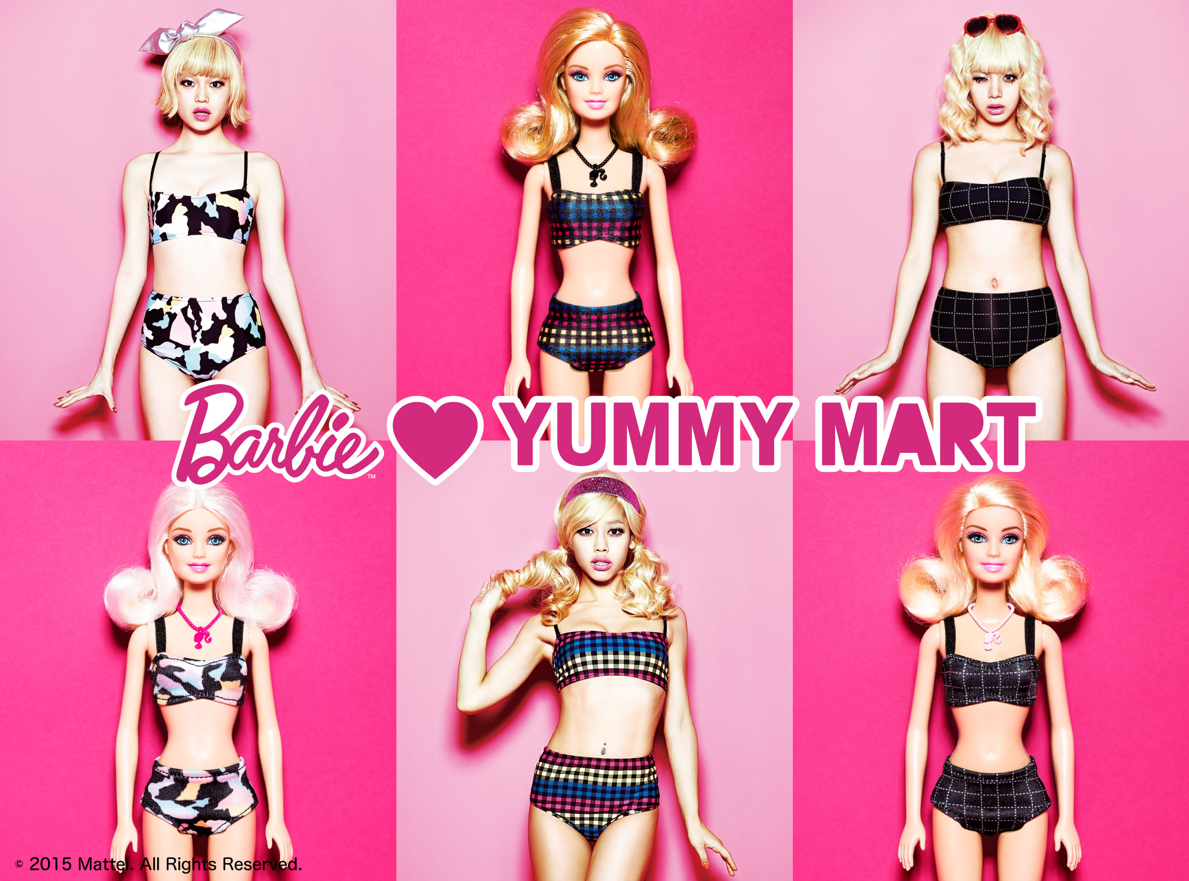 Barbie Yummy Mart Yummy Martと バービー がコラボ 15年2月7日 土 ラフォーレ原宿 店にて数量限定発売 株式会社ピーチ ジョンのプレスリリース