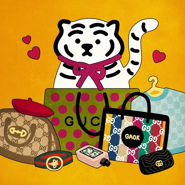 (C)GUCCI×MUZIK TIGER STUDIOS