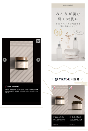 縦型ショート動画の TikTokの UGCの生成収集