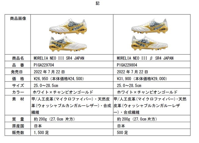 超目玉】 限定1500足 ミズノ モレリア ネオ3 SR4 JAPAN ラモス 25.5