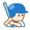 高校野球オリジナル絵文字  デザイン：米澤章憲（朝日新聞社報道局デザイン部）