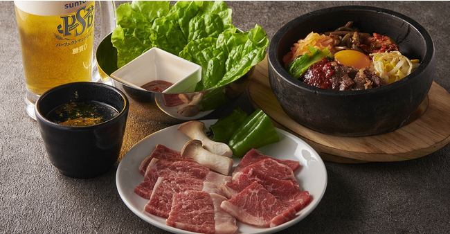 石焼ビビンパとちょこっと焼肉で夜ランチ