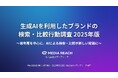 若年層の生成AI利用者の約3割が、生成AIで「商品・サービス・企業」を検索・比較 ー 「AIで選ぶ」新しい検索行動が拡大【全国1008名対象/株式会社メディアリーチ調査】