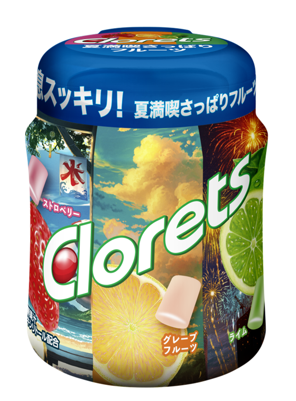 【新品未開封】クロレッツ夏のフルーツアソートボトル 12BOX（72個）です。