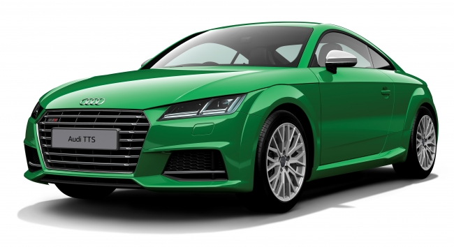 グリーンカラーの新型Audi TTS（イメージ画像）