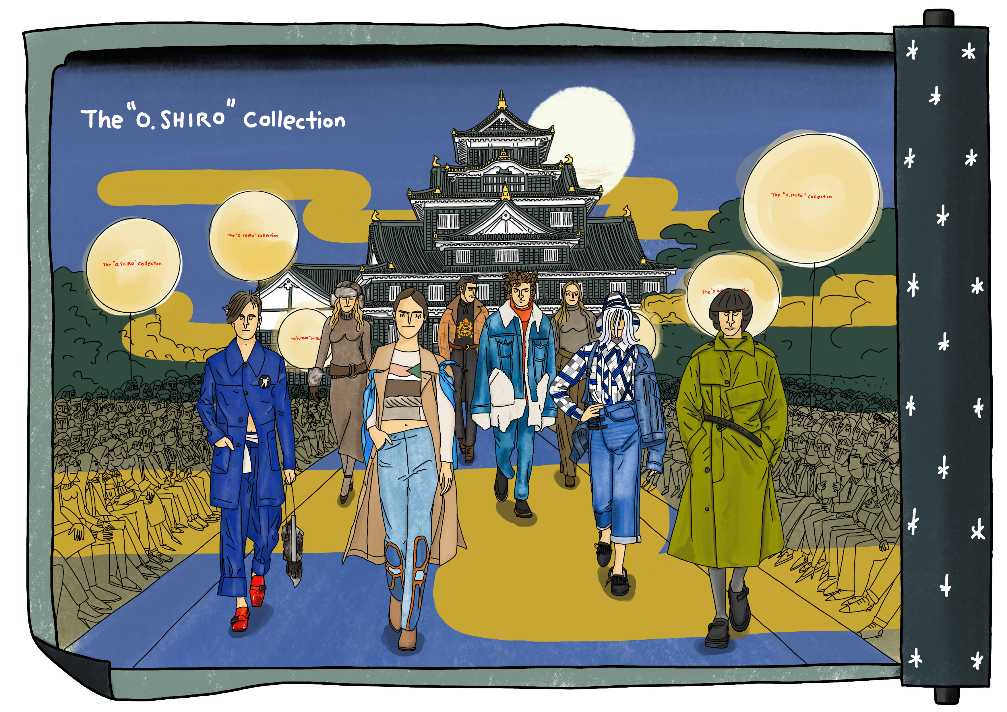 国内初 岡山城で Gq プロデュースのファッションショーを開催 日本を代表するブランドが繊維産地にフォーカスしたファッションショーに挑戦 コンデナスト ジャパンのプレスリリース