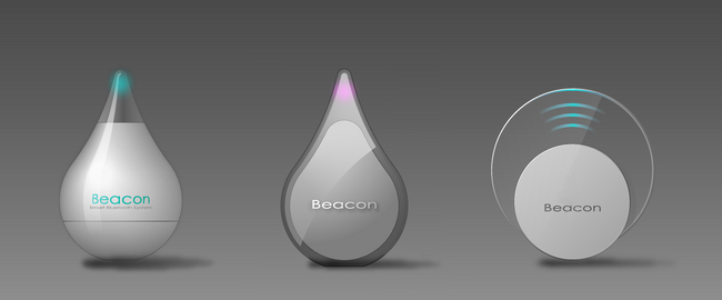 ★Beaconのパッケージデザイン例（CR2032ボタン電池用）