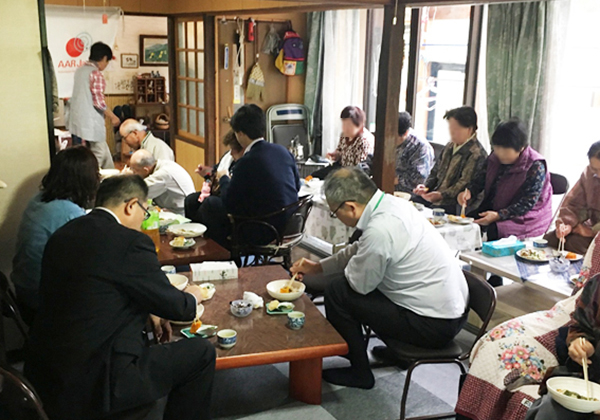 2017年に避難解除された福島県川俣町で毎月行っている交流会の様子（2018年10月15日）