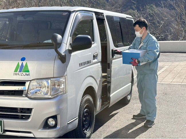 猿沢地区の事業者へのドローン配送で岩泉自動車運輸と連携