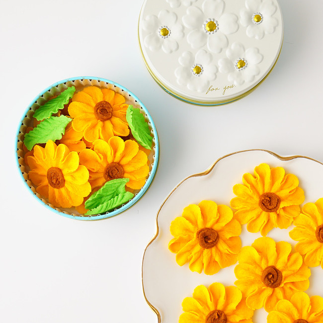 【父の日2022】お花のぼうろ3缶セット(ヒマワリ)/3,800円(税込)