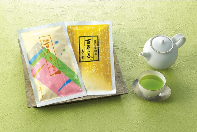 (写真左から) 特選 百年の春(100g) / 百年の春(100g) (写真左から) 特選 百年の春(100g) / 百年の春(100g)