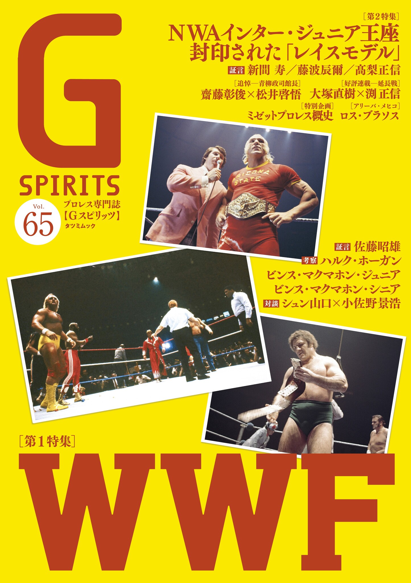 プロレス専門誌『Gスピリッツvol.65』は９月28日（水）発売。特集は