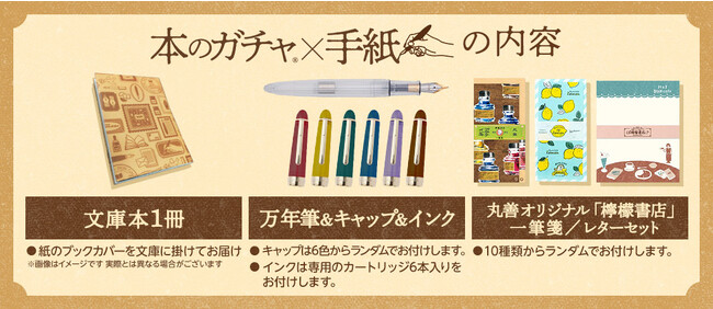 「本のガチャ(R)×手紙」のセット内容