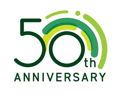 日本老人福祉財団 創立50周年記念ロゴ