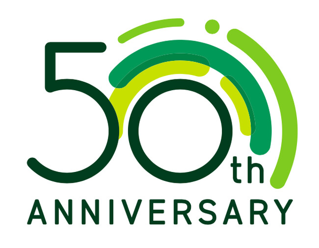 日本老人福祉財団 創立50周年記念ロゴ