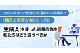 【348名に調査】生成AIを使った画像広告「54%」の消費者が「購入に影響がない」と回答