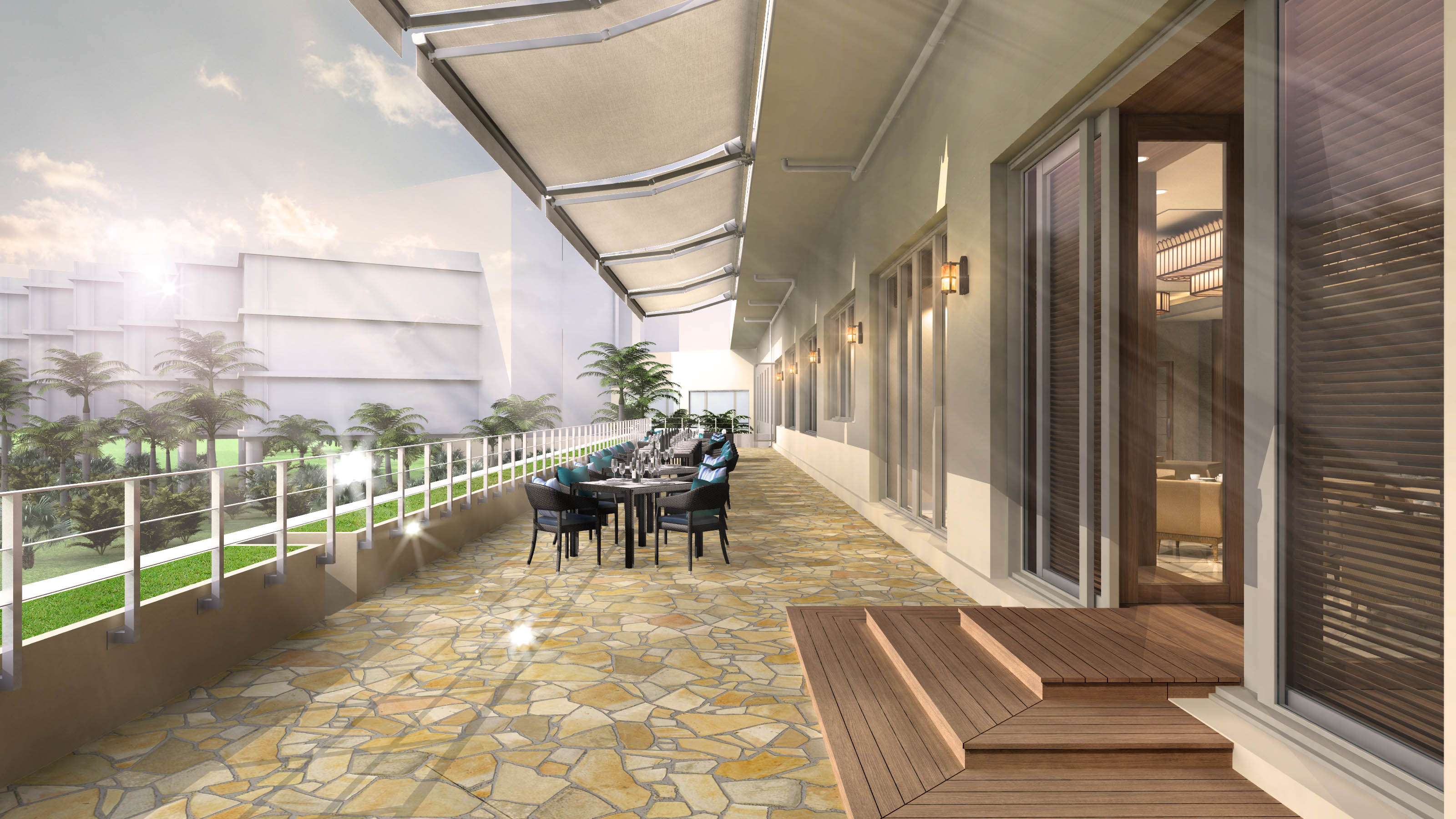 【ANAインターコンチネンタル石垣リゾート】石垣島の海と太陽を望む多目的スペース「トロピックス テラス